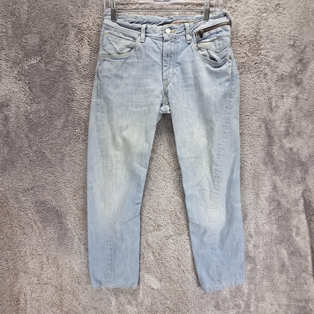 Vintage Levis Engineered Jeans Womens Blue Twisted Y2K Light Wash Fits 30x26